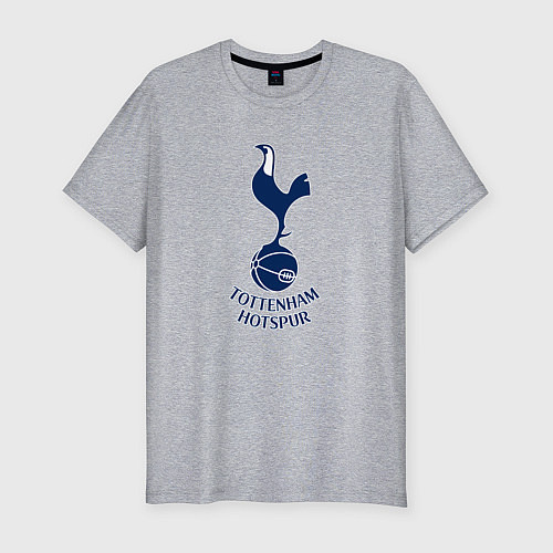 Мужская slim-футболка Tottenham Hotspur fc sport / Меланж – фото 1