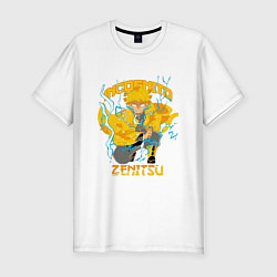 Мужская slim-футболка Клинок, рассекающий демонов: Зеницу Агацума