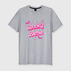 Мужская slim-футболка Spooky Barbie