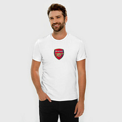 Футболка slim-fit Arsenal fc sport club, цвет: белый — фото 2