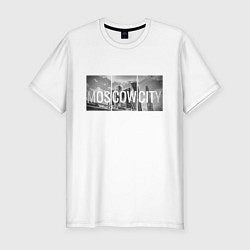 Мужская slim-футболка Moscow-City