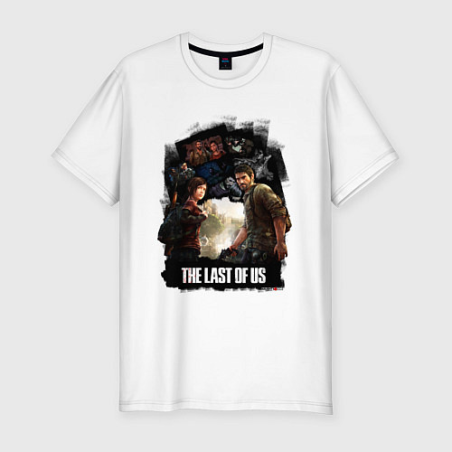 Мужская slim-футболка The Last of Us игра / Белый – фото 1