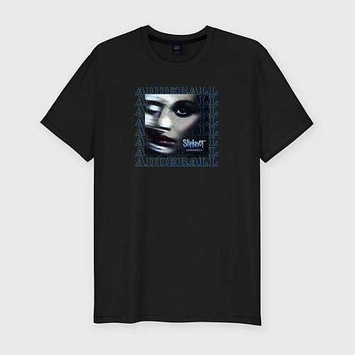 Мужская slim-футболка Slipknot: Adderall / Черный – фото 1