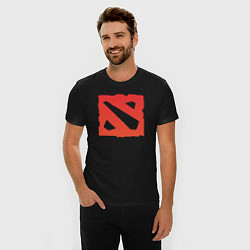 Футболка slim-fit Dota 2 логотип, цвет: черный — фото 2