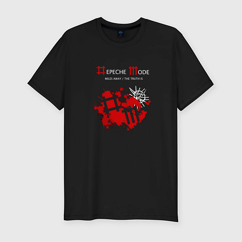 Мужская slim-футболка Depeche Mode - Miles Away / Черный – фото 1