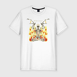 Футболка slim-fit Flame angel, цвет: белый