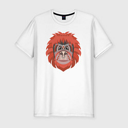 Футболка slim-fit Orange monkey, цвет: белый