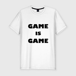 Мужская slim-футболка Game is game