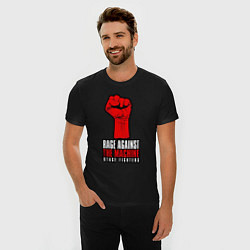 Футболка slim-fit Rage against the machine - fist, цвет: черный — фото 2