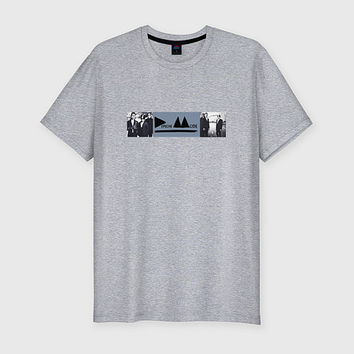 Мужская slim-футболка Depeche Mode - Delta Machine merch / Меланж – фото 1