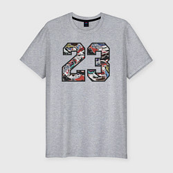 Мужская slim-футболка Джордан 23