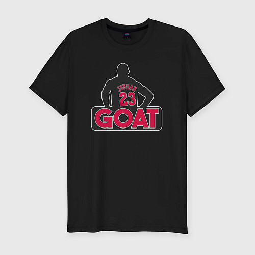 Мужская slim-футболка Jordan goat / Черный – фото 1