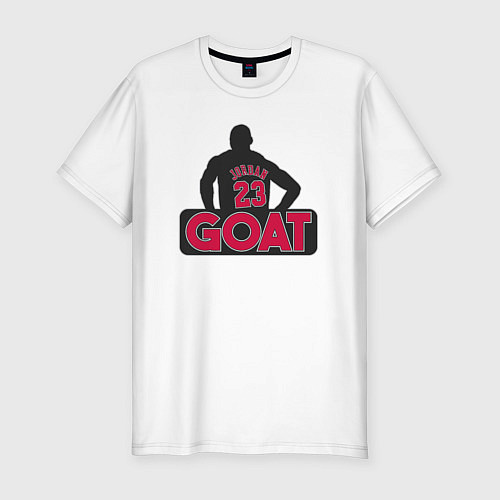 Мужская slim-футболка Jordan goat / Белый – фото 1