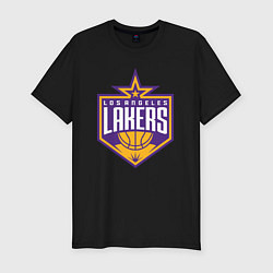 Футболка slim-fit Los Angelas Lakers star, цвет: черный