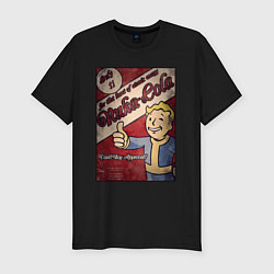 Мужская slim-футболка Vault boy - nuclear cola