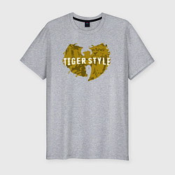 Футболка slim-fit Tiger style, цвет: меланж