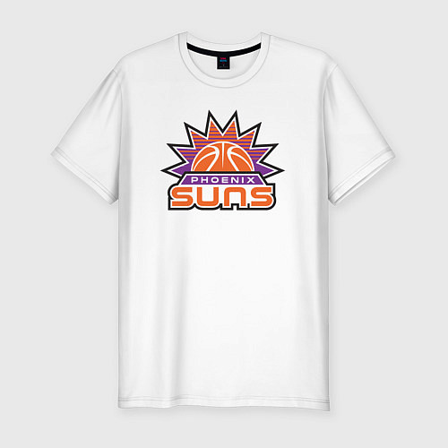 Мужская slim-футболка Phoenix Suns / Белый – фото 1