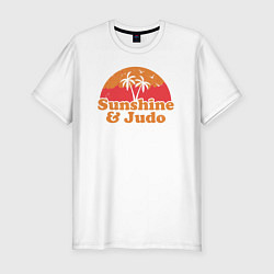 Футболка slim-fit Sunshine and judo, цвет: белый