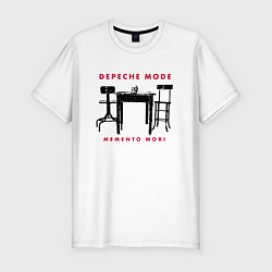 Футболка slim-fit Depeche Mode - Table skull, цвет: белый