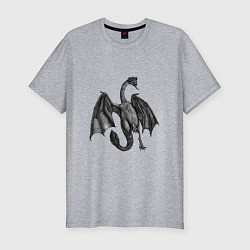 Мужская slim-футболка Demon swan