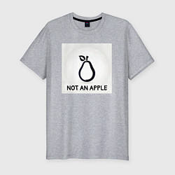 Мужская slim-футболка Not an apple