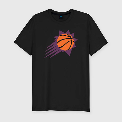 Мужская slim-футболка Phoehix Suns game / Черный – фото 1