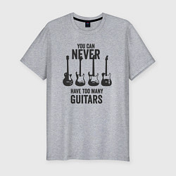 Футболка slim-fit Гитар не может быть очень много, цвет: меланж