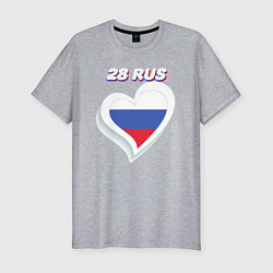 Мужская slim-футболка 28 регион Амурская область