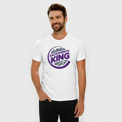 Футболка slim-fit Sacramento king, цвет: белый — фото 2