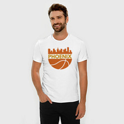 Футболка slim-fit Phoenix basketball city, цвет: белый — фото 2