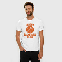 Футболка slim-fit Phoenix basketball 1968, цвет: белый — фото 2