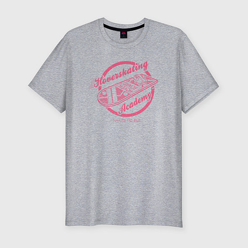 Мужская slim-футболка Летающий скейт Марти / Меланж – фото 1