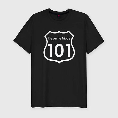 Мужская slim-футболка Depeche Mode - 101 / Черный – фото 1