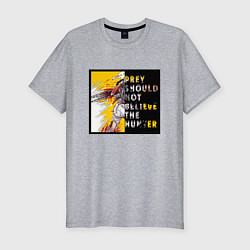 Мужская slim-футболка Кенши - человек бензопила