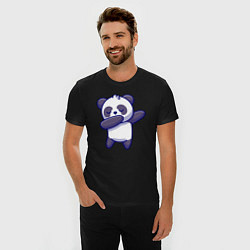 Футболка slim-fit Dabbing panda, цвет: черный — фото 2