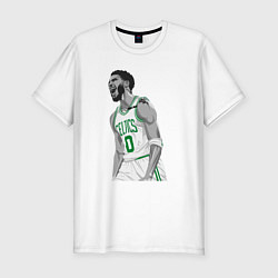 Футболка slim-fit Tatum Celtics, цвет: белый