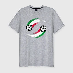 Футболка slim-fit Итальянские мячи, цвет: меланж