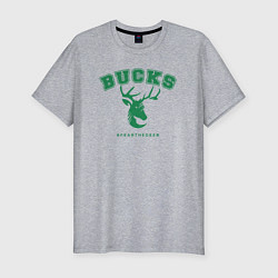 Футболка slim-fit Bucks fear the deer, цвет: меланж