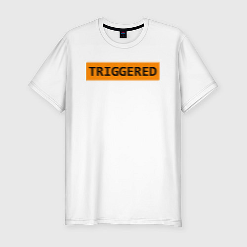 Мужская slim-футболка Triggered / Белый – фото 1