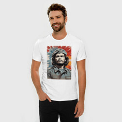 Футболка slim-fit Портрет Че Гевара, цвет: белый — фото 2