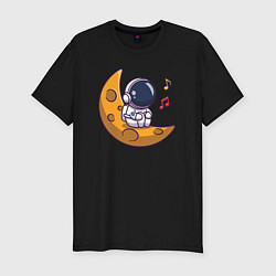 Мужская slim-футболка Мелодии космоса