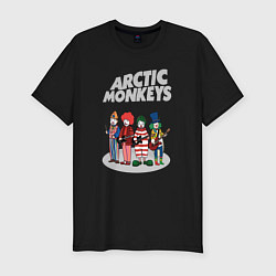 Футболка slim-fit Arctic Monkeys clowns, цвет: черный