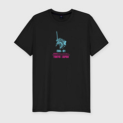 Мужская slim-футболка Eva-01