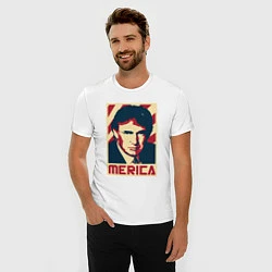 Футболка slim-fit Trump America, цвет: белый — фото 2