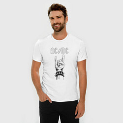 Футболка slim-fit RnR AC DC, цвет: белый — фото 2