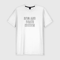 Мужская slim-футболка Rom and death edition