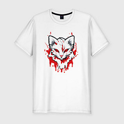 Мужская slim-футболка Кровавый кот