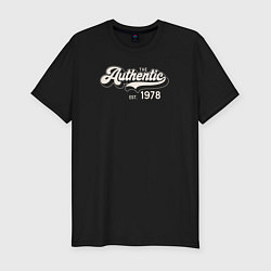 Футболка slim-fit Authentic 1978, цвет: черный