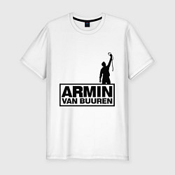 Мужская slim-футболка Armin van buuren