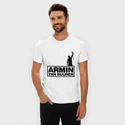 Футболка slim-fit Armin van buuren, цвет: белый — фото 2